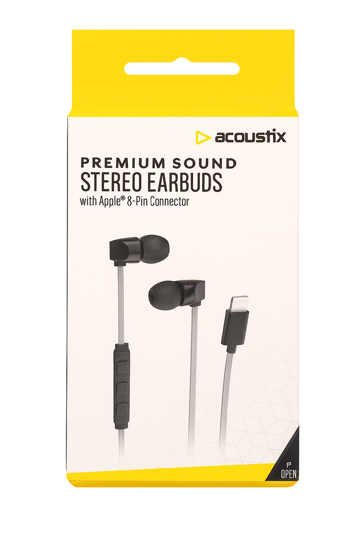 Acoustix Premium Sound Stereo Earbuds 