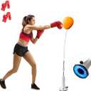 Reflex Bag, Punching Bag with Stand, Boxing Bag for Teens and Adults, Adjustable Boxing Ball with Suction Cup Base, Suitable for Fitness, Family Parent-Child Training Sports