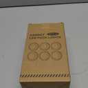 Puck Lights with Remote Control, Battery Operated LED Push Light Wireless, 13 Color RGB - for Closet, Bedroom Wall, Under Cabinet, Battery Powered Puck Lights. Convenient 3M Stick On, 6 Pack (White)