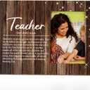 FONDCANYON Inspirational Quote Teacher Definition Picture Photo Frame, Teacher Appreciation Gifts for Women Men, Back to School Retirement Birthday Thank You Gifts for Teachers (4x6 Inch Photo)