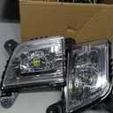 Front LED Fog Lights Compatible with 2021 2020 2019 Chevy Silverado 1500 2500HD 3500HD Driving Fog Lamp, Fog Lght Assembly Kit with Switch & Wiring Kits