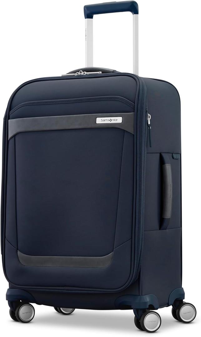 Samsonite Elevation Plus 22-Inch Carry-On - Expandable Softside Spinner Luggage - Midnight Blue