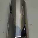 YITAMOTOR 2.5 Inch Inlet Exhaust Tip, 2.5" Inlet 4" Outlet 12" Overall Length Chrome Polished Stainless Steel Exhaust Tailpipe Tips (Silver)