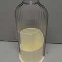 Makeup Brush Holder with Dustproof Cover 360 Rotating Makeup Brush Organizer for Vanity Bathroom, Grey