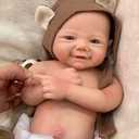 OtardDolls Reborn Baby Dolls Lifelike Reborn Baby Doll 17 Inch Full Body Silicone Baby Handmade Weighted Newborn Lifelike Baby Dolls Set for Children