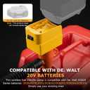 5 Gpm Cordless Fuel Transfer Pump, Portable Gas Transfer Pump Compatible with De. walt 20V Batteries, Inclusion 34" Hose for Diesel, Gasoline(Without Battery)