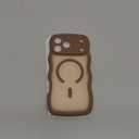 Magnetic for iPhone 17 Pro Max Case, Cute Wavy [Full Camera Protection] [Fit for MagSafe], 1X Screen Protector+1X Wrist Strap, Trendy Matte Women Girly Phone Case for iPhone 17 Pro Max 6.9", Brown