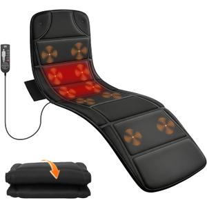 Full Body Massage Mat with Heat, Vibration Back Massage Pad with 10 Motors