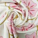 SOLY HUX Women's Floral Blouse Ruffle Cap Sleeve Crewneck Casual Summer Tops (L)