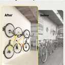 Alphamount AM Swivel Bike Wall Mount, Metal Wall Bike Rack with Durable Sleeves, Space-Saving Vertical Bike Rack with 180 Swivel for Home and Garage, Bike Storage Hanger Mount Up to 66 lbs, 1-Pack