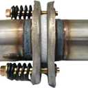 Exhaust Flex Spring Flanges 100% 409L Stainless, Spring Joint For Aftermarket (2.25"X6")