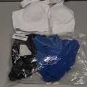 Zip Front Sports Bras for Women Adjustable Racerback Medium Support Bras Padded Post-Surgery Bras Seamless Yoga Athletic Bra (M, 3 Pack Black White Blue)