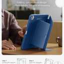 ESR for iPad Pro 13 Inch Case (M5/M4) 2025/2024, Vertical Stand Cover, Multi Stand Angles, Ultra-Stable Case with Pencil Holder, Flip Series, Blue