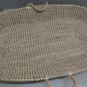Seagrass Moses Basket by ZEAL'N LIFE, Moses Baskets for Newborn, Baby Changing Basket with Baby Towel, Washable Waterproof Pad Covers & Diaper Caddy