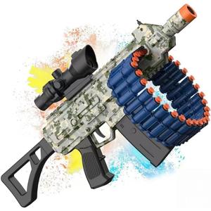 Electric Automatic Toy with Scope, JakMean Toy Blaster with 30 Dart Clips and 100 Foam Darts, Outdoor Shooting Games Toys for 6-12 Year Old Boys & Girls Adults, Gifts for Birthday Xmas, Green