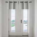 YGO Light Grey Blackout Curtain Tier Valances - Thermal Insulated Short Grommet Curtain Panels Small/Half Window/Kitchen, 29 X 18 Inches, 2 Pieces