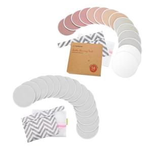 KeaBabies Reusable Nursing Pads for Breastfeeding, 14-Pack - 4-Layers Nursing Pads, Breastfeeding Pads, Washable Breast Pads, Maternity Pads, Nipple Pads