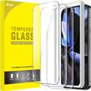 JETech Screen Protector for Google Pixel 10/10 Pro / 9/9 Pro, Tempered Glass Film with Easy Installation Tool, Fingerprint Compatible, HD Clear, 3-Pack