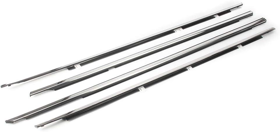 GZYF Auto Window Seal Weather Stripping, 4PCS Window Moulding Trim Seal Belt Weather Strip for Honda Accord 2008-2012, 4-Door Sedan,Replaces#72410-TA0-A01 72450-TA0-A01 72910-TA0-A01 72950-TA0-A01