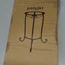 16" Tall Gazing Ball Stand for 10-12 inch Balls, Black Metal Gazing Globe Display Holder Stands for Outdoor Garden Clearance, 9" L x 9" W x 16" H