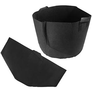 2 Pack HANABASS Non-Woven Aeration Pots 15 Gallon Plant Grow Bags with Strap Handles for Nursery
