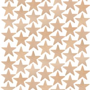 Wood Star Cutouts 1 inch by 3/16 inch, Pack of 250 Wooden Stars for Crafts, Christmas, and July 4th, by Woodpeckers