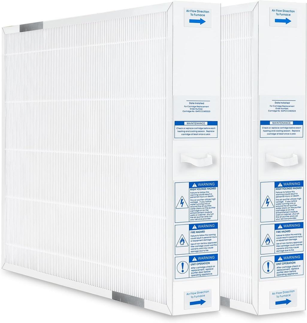 2 Pack MERV 16 GAPCCCAR2025 Replacement Filter, Replace for Bryant/Carrier air filter GAPCCCAR2025, GAPCCCAR2025-A01, GAPBBCAR2025-A01 and GAPBBCAR2025 Filter(Actual Size: 20.6" 3.5" 24.4")