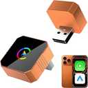 2026 Aimoon Mini Wireless CarPlay Adapter Upgrade Wired to Wireless for CarPlay & Android Auto Plug and Play Fast AutoReconnect Stable Control Zero Delay Car Play for iPhone iOS 10+ Android 11+