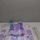 Meland Mermaid Dress - Little Mermaid Costume with Bag for Girls, Princess Dress Up for Birthday Gift, Halloween Costume (5-6 Years)