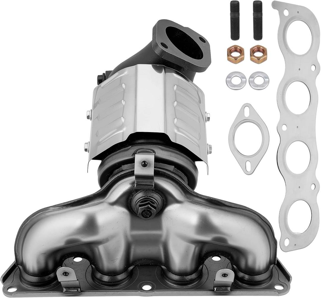 Front Catalytic Converter Compatible With Hyundai Elantra 2011 2012 2013 2014 2015 2016 L4 1.8L Elantra Coupe 2013 L4 1.8L Elantra GT 2013 L4 1.8L Kia Forte 2013 L4 2.0L Forte 2014 2015 2016 L4 1.8L