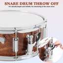EASTROCK Snare Drum Set 14X5.5 Inches for Student Beginners with Gig Bag, Drumsticks, Stand, Drum Keys, Coated Material Drum Head, Tiger-stripe