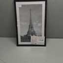 upsimples 11x17 Picture Frame, Display Pictures 9x15 with Mat or 11 x 17 Without, Wall Hanging Poster Frames, Black, 1 Pack