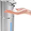 Automatic Foaming Soap Dispenser - Hand Free Pump Touchless Soap Dispenser USB Rechargeable Dispenser with 380ml, 4levels Adjustable Dispenser for Bathroom Kitchen