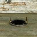 Oatey 43494 3 in. x 4 in. Fast Set Black ABS Closet Flange with Stainless Steel Ring, No Test Cap