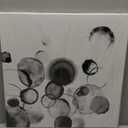 Bedroom Decor Wall Art Black and White Bubbles Prints Pictures Framed Canvas Artwork Wall Art for Bathroom Kitchen Office Modern Ink and Wash Painting Decorations Size 20x20 inches Ready to Hang