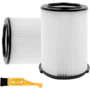 2 Pack VF4000 Filter for Ridgid Shop Vac 72947 Standard Wet Dry 5-20 Gallon Replacement Filter for 6-9 Gal Husky Vacuum Cleaner WD5500 WD0671 RV2600B RV2400A