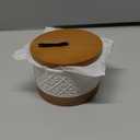 Small Ceramic Jar with Lid, Coffee Container Kitchen Food Storage Jars for Spice Sugar Candy Matcha, Mini Kitchen Spice Jars for Counter, Home, Pantry - White & 5 fl.oz