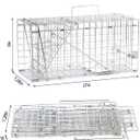 17" Humane Squirrel Trap, Folding Live Small Animal Trap, Easy Catch and Release