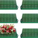 6PCS Floral Foam Cage, Floral Foam, Foam for Flower Arrangements, Wet Foam for Fresh Flowers, Floral Arrangement Supplies, Floral Cage for Table Wedding Decor, 11.7 X 4.6 X 3.1 Inches