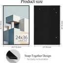 Lavezee 24x36 Poster Frame 6 Packs, Lightweight Poster Frames Display 24 x 36 Inch Photo Picture Artwork for Wall