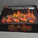 135 PCS Griddle Accessories for Blackstone, Perfect Flat Top Grill Accessories for Camp Chef, Griddle Spatula Set with Metal Spatula, Enlarged Spatulas, Basting Cover for Outdoor Barbecue