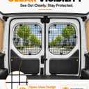 MELIPRON Van Rear Window Security Screen Fit for Ford Transit Connect 2014+ Rear Door, Heavy-Duty Alloy Steel Mesh, Driver & Passenger Side Van Window Guards, 2 Pieces Anti-Theft Easy Self-Install