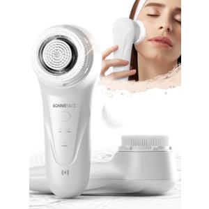 Sonic Facial Cleansing Brush for Deep and Through Facial Cleansing, Waterproof Face Scrubber and Ultimate Blackhead Remover for Daily Skin Care, Rechargeable and Gentle Face Exfoliator
