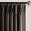 96 inches long Taupe Velvet Blackout Curtains for Living Room Bedroom Modern Elegant Luxury Light Blocking Thermal Insulated Pinch Pleated Drapes 2 Panels With Hooks Track, Room Decor, 40x96 Inch, Tan