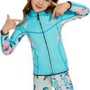 GoldFin Kids Wetsuit Jackets, 2mm Girls Boys Wetsuits Tops Toddler Neoprene Long Sleeve Keep Warm for Water Sports Diving Surfing Swimming Kayaking, Size 8