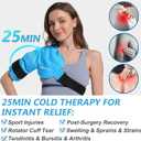 RelaxCoo Shoulder Ice Pack Rotator Cuff Cold Therapy, Reusable Gel Ice Wrap for Shoulder Injuries & Pain Relief, Bursitis, Tendonitis, Swelling, Recovery for Man and Women