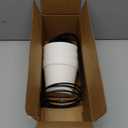 DOUBFIVSY Hanging Planters for Indoor Plants Plant Hanger, Adjustable Hanging Window Planter Hanging Wall Planter for Garden, 23in Plant Shelves Metal Holder Rod with Pots (Black)