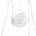 Swing Stand Only, Heavy Duty Hammock Stand, Metal Swing Stand Frame, Max Load 330lbs Portable Hammock Frame for Indoor or Outdoor, Patio and Backyard (Hammock Chair not Included) (White)