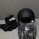 GLX GX23 Dirt Bike/Motocross Helmet - Matte Black, Medium - DOT Approved