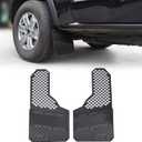 Heavy Duty Mud Flaps All Weather Resistant Splash Guards Compatible with Universal Trucks SUVs Vans Off-Road and Daily Use (Black,2PCS)